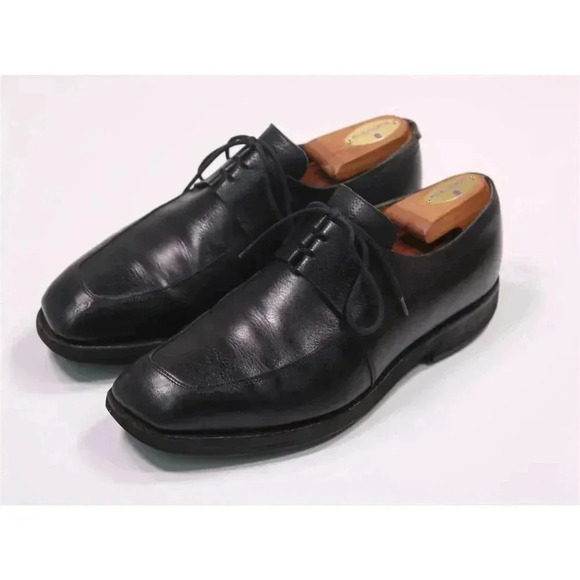 John Lobb Caracus Black Lace-Up Oxford Leather Dress Shoes Men\'s US 7.5 EE main image 9